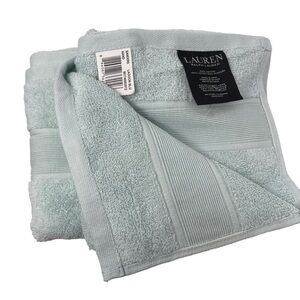 Lauren Ralph Lauren set of 2 “Lagoon Blue” Hand Towels NWT